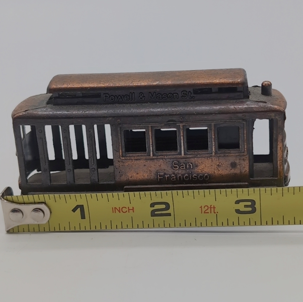 Vintage San Francisco Cable Car Powell And Mason St Toy - Picture 5 of 5